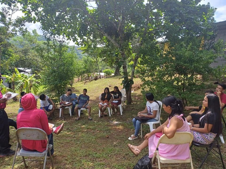Estudio bíblico bajo los árboles